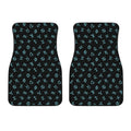 Blue Zodiac Symbols Pattern Print Front Car Floor Mats