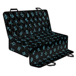 Blue Zodiac Symbols Pattern Print Pet Car Back Seat Cover