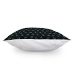 Blue Zodiac Symbols Pattern Print Pillow Cover