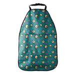 Blue Zombie Pattern Print Car Seat Organizers