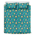 Blue Zombie Pattern Print Duvet Cover Bedding Set