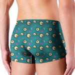 Blue Zombie Pattern Print Men's Boxer Briefs