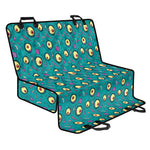 Blue Zombie Pattern Print Pet Car Back Seat Cover