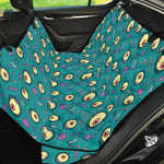 Blue Zombie Pattern Print Pet Car Back Seat Cover