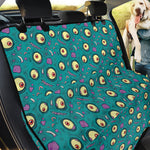 Blue Zombie Pattern Print Pet Car Back Seat Cover