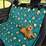 Blue Zombie Pattern Print Pet Car Back Seat Cover