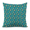 Blue Zombie Pattern Print Pillow Cover