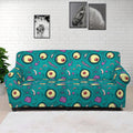 Blue Zombie Pattern Print Sofa Cover