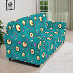 Blue Zombie Pattern Print Sofa Cover