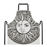 Bohemian Celestial Sun And Moon Print Apron