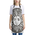 Bohemian Celestial Sun And Moon Print Apron