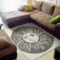 Bohemian Celestial Sun And Moon Print Floor Mat