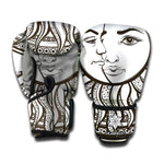 Bohemian Celestial Sun And Moon Print Boxing Gloves