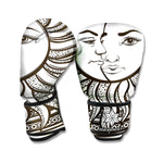 Bohemian Celestial Sun And Moon Print Boxing Gloves
