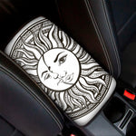 Bohemian Celestial Sun And Moon Print Car Center Console Cover