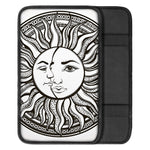 Bohemian Celestial Sun And Moon Print Car Center Console Cover
