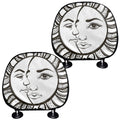 Bohemian Celestial Sun And Moon Print Car Headrest Covers