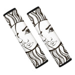 Bohemian Celestial Sun And Moon Print Car Seat Belt Covers