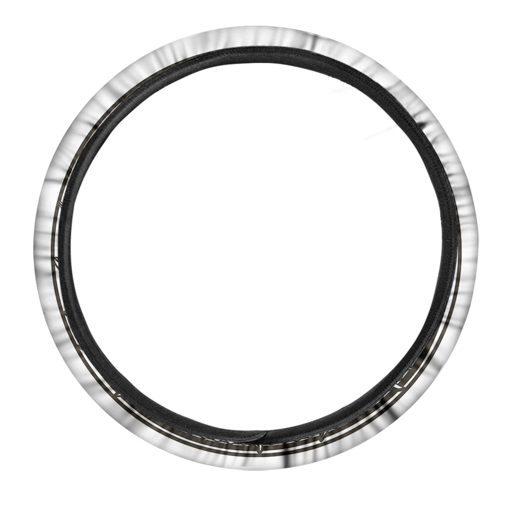 Bohemian Celestial Sun And Moon Print Car Steering Wheel Cover