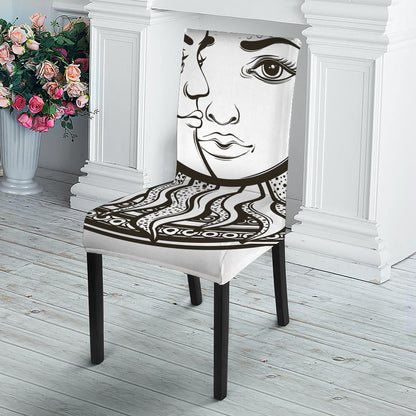 Bohemian Celestial Sun And Moon Print Dining Chair Slipcover