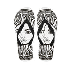 Bohemian Celestial Sun And Moon Print Flip Flops