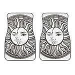 Bohemian Celestial Sun And Moon Print Front Car Floor Mats