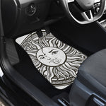 Bohemian Celestial Sun And Moon Print Front Car Floor Mats