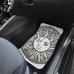 Bohemian Celestial Sun And Moon Print Front Car Floor Mats