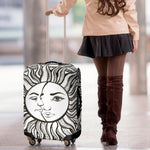 Bohemian Celestial Sun And Moon Print Luggage Cover
