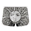 Bohemian Celestial Sun And Moon Print Men's Boxer Briefs