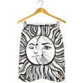 Bohemian Celestial Sun And Moon Print Men's Shorts