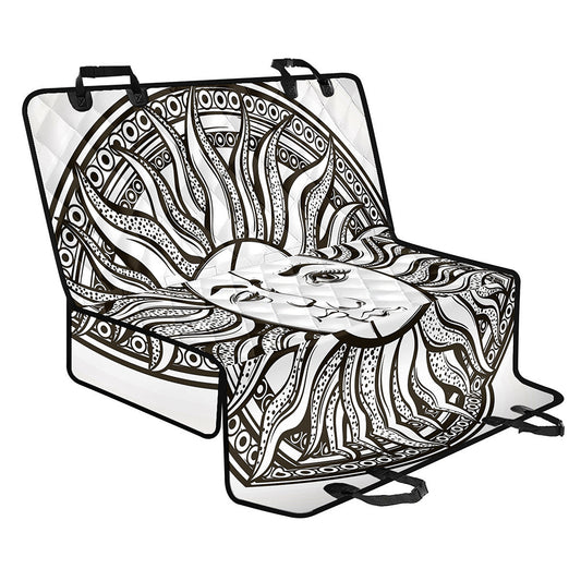 Bohemian Celestial Sun And Moon Print Pet Car Back Seat Cover