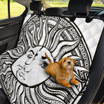 Bohemian Celestial Sun And Moon Print Pet Car Back Seat Cover
