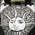 Bohemian Celestial Sun And Moon Print Pet Car Back Seat Cover
