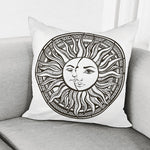 Bohemian Celestial Sun And Moon Print Pillow Cover