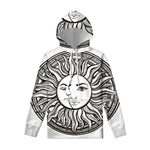 Bohemian Celestial Sun And Moon Print Pullover Hoodie