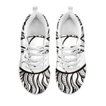 Bohemian Celestial Sun And Moon Print White Sneakers