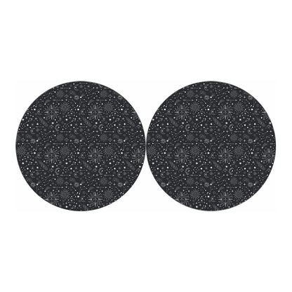 Bohemian Constellation Pattern Print Car Coasters