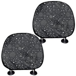Bohemian Constellation Pattern Print Car Headrest Covers