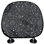 Bohemian Constellation Pattern Print Car Headrest Covers