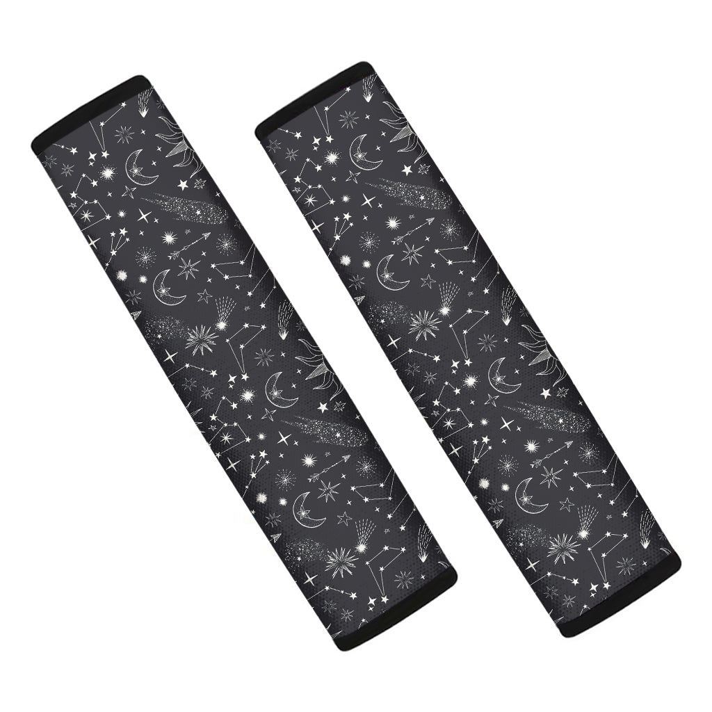 Bohemian Constellation Pattern Print Car Seat Belt Covers