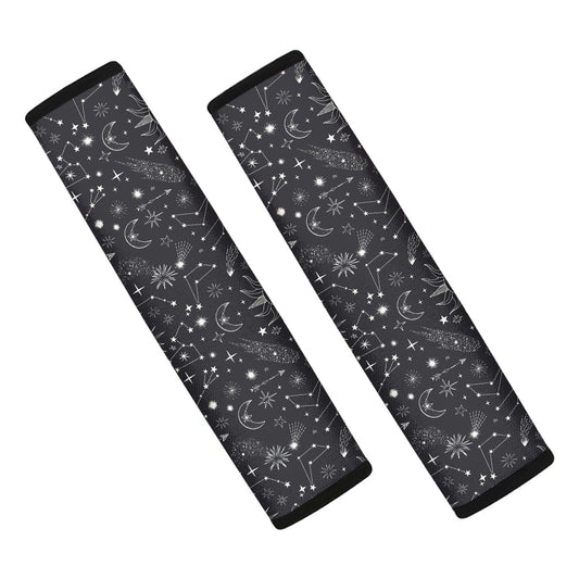 Bohemian Constellation Pattern Print Car Seat Belt Covers