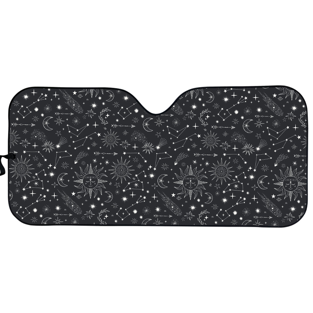 Bohemian Constellation Pattern Print Car Sun Shade