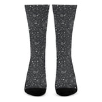 Bohemian Constellation Pattern Print Crew Socks