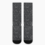 Bohemian Constellation Pattern Print Crew Socks