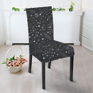 Bohemian Constellation Pattern Print Dining Chair Slipcover