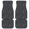 Bohemian Constellation Pattern Print Front and Back Car Floor Mats