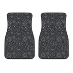 Bohemian Constellation Pattern Print Front Car Floor Mats