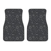 Bohemian Constellation Pattern Print Front Car Floor Mats