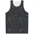 Bohemian Constellation Pattern Print Men's Tank Top
